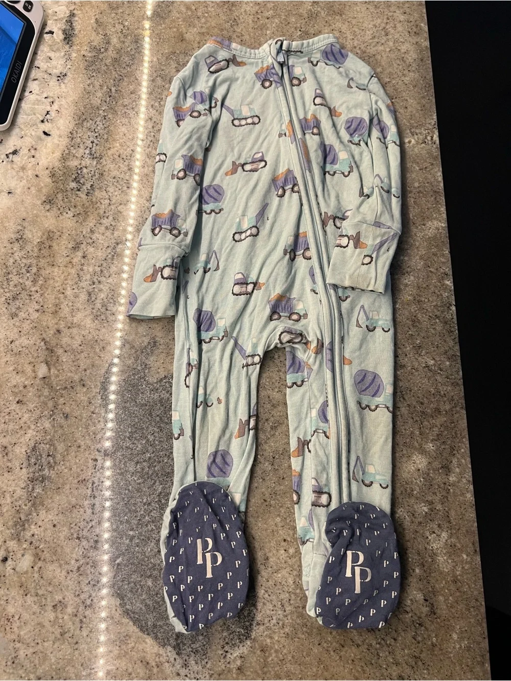 Posh Peanut Trucks Zippered One Piece